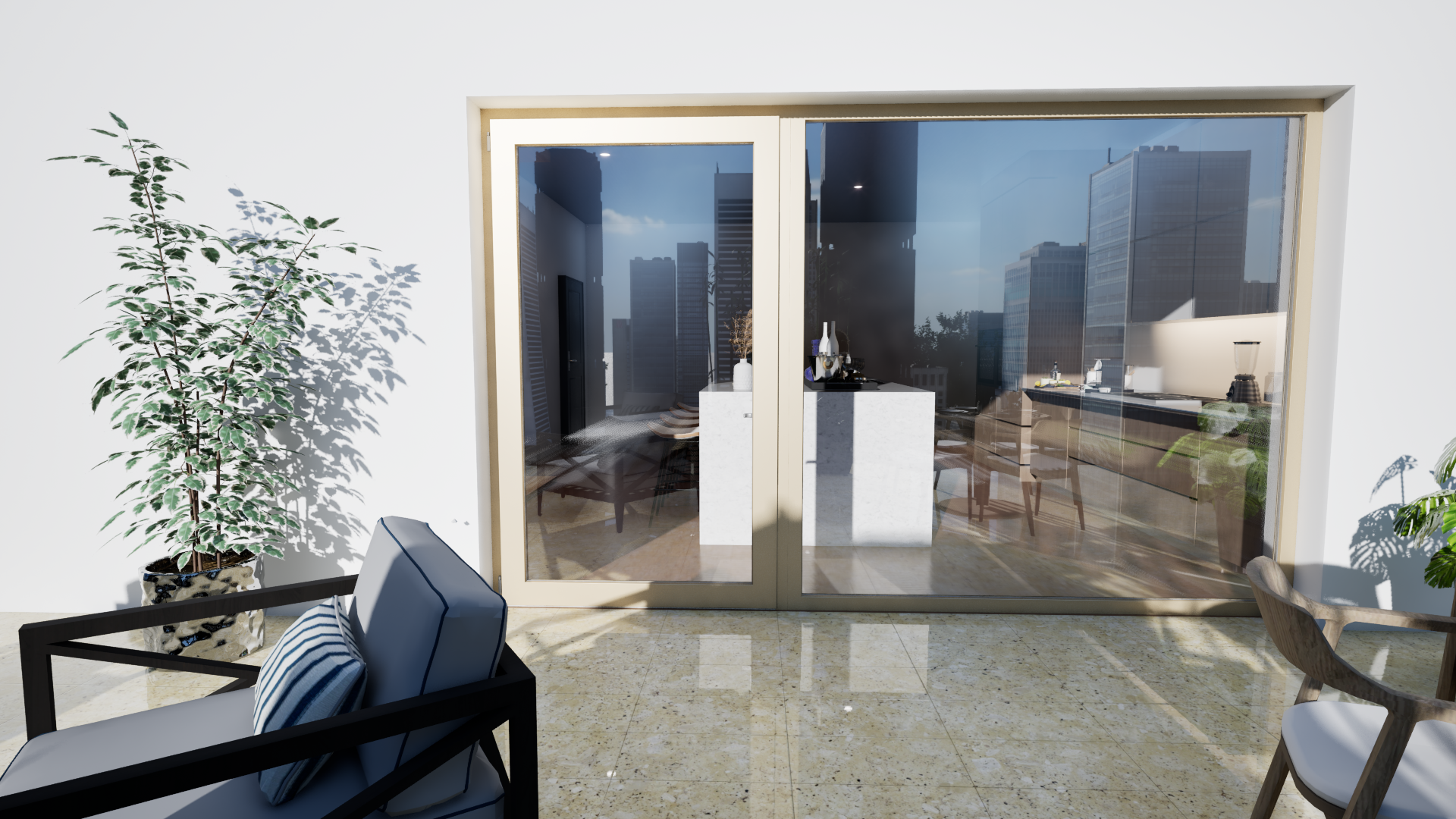 Penthouse CDMX: adiós al calor y ruido con PVC serie 4500 | Color Clay 20 años de garantía imagen carrusel 4