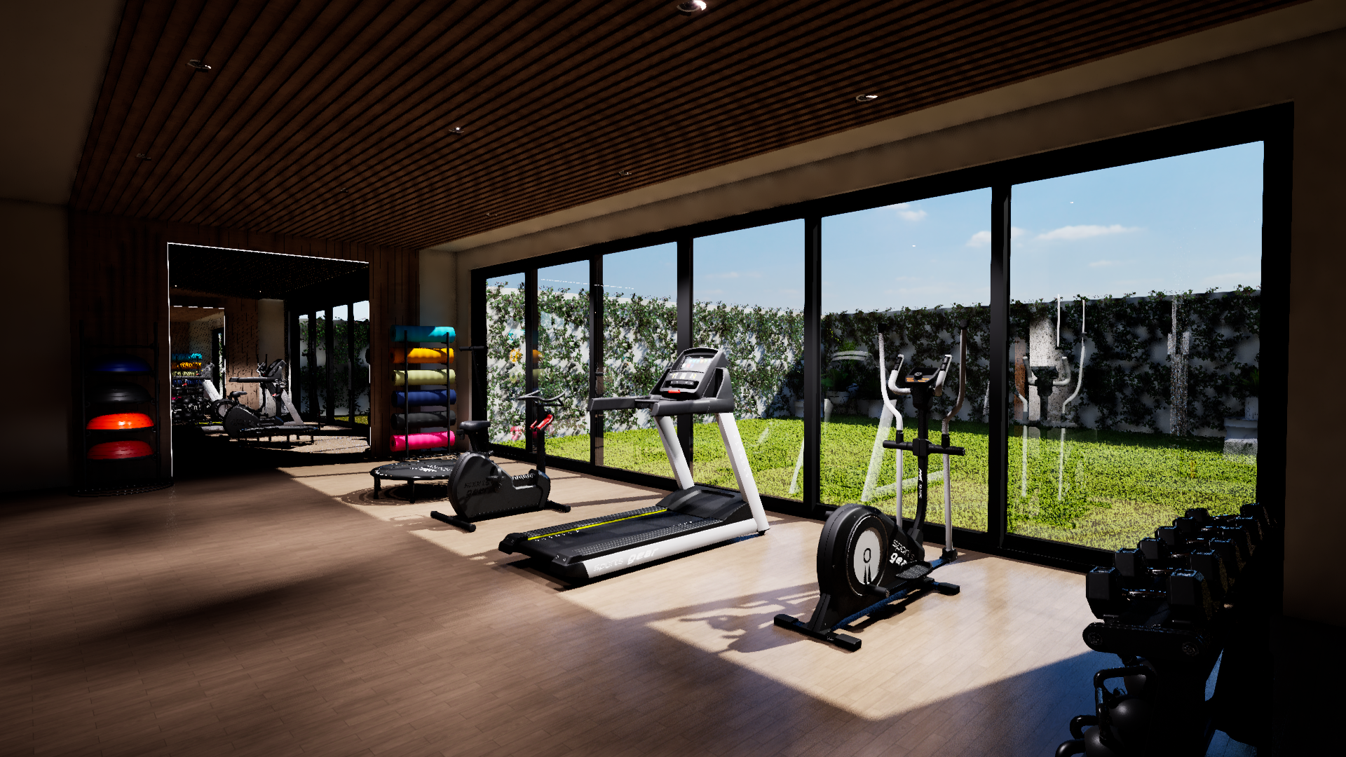Canceleria de PVC Serie 920-86 para Gym Privado: Conexión con el Jardín sin Perder Privacidad ni Aislamiento Acústico imagen carrusel 5