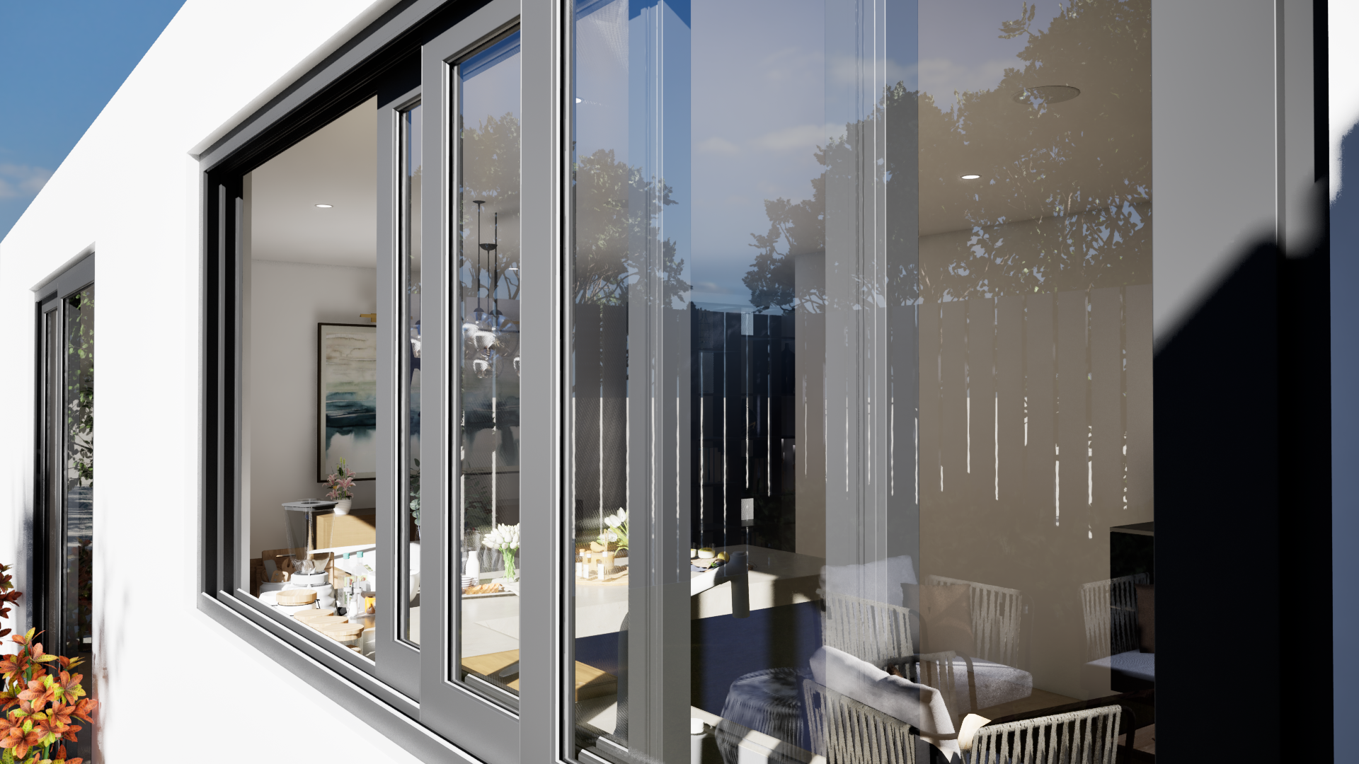 Remodelación de cocina con ventanas corredizas PVC pocket | Jet Black imagen carrusel 6
