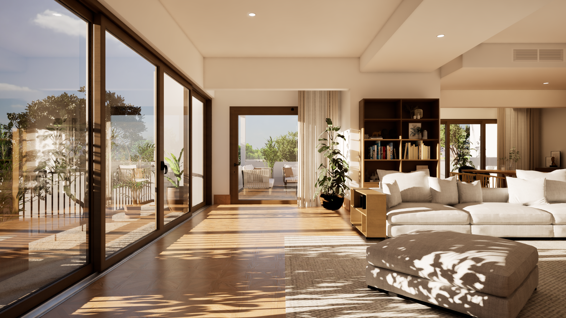 Remodelación de departamento en CDMX: luz natural sin sobrecalentamiento con cancelería de PVC corrediza imagen carrusel 1