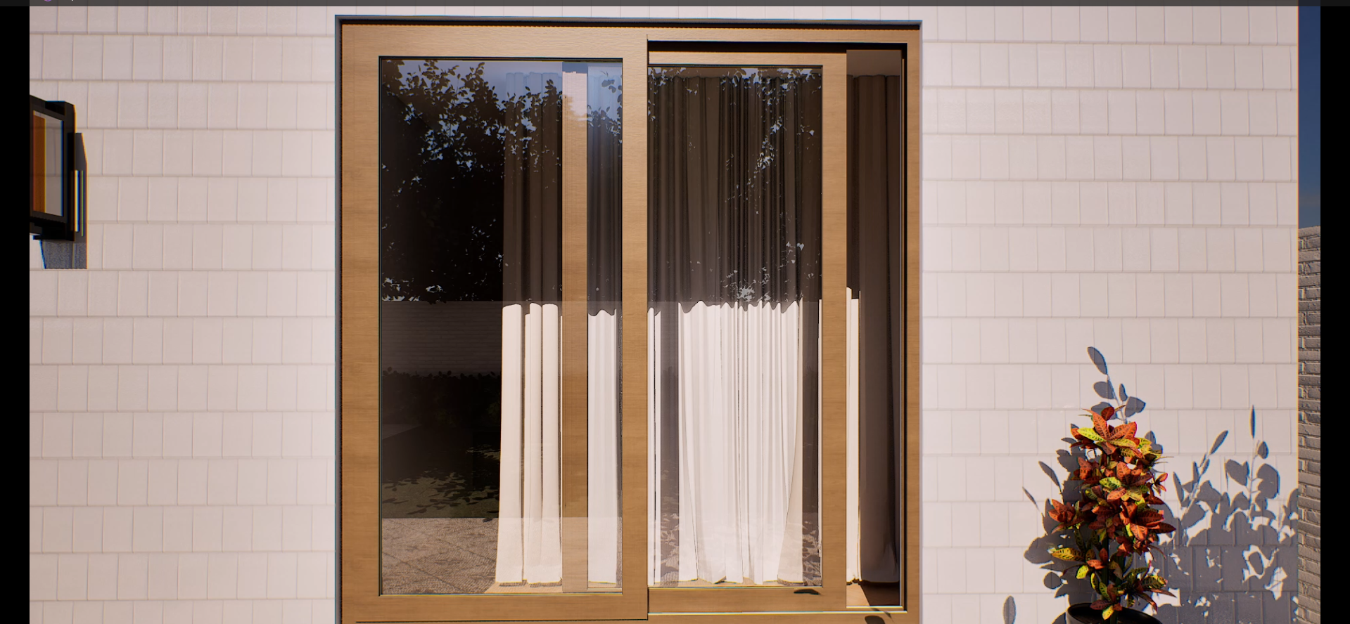 Puerta pivotante de PVC para entrada principal | Golden Oak + fijos laterales imagen carrusel 4