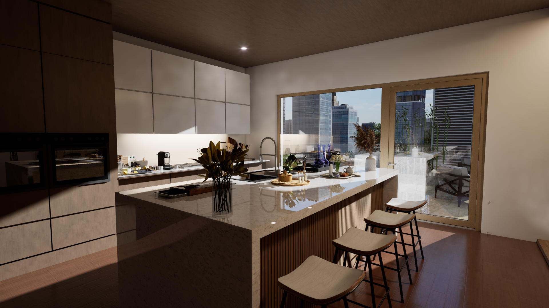 Penthouse CDMX: adiós al calor y ruido con PVC serie 4500 | Color Clay 20 años de garantía imagen carrusel 1